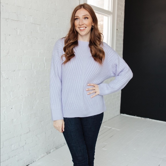 La-La Lux Sweater in Lavender - Picture 5 of 5